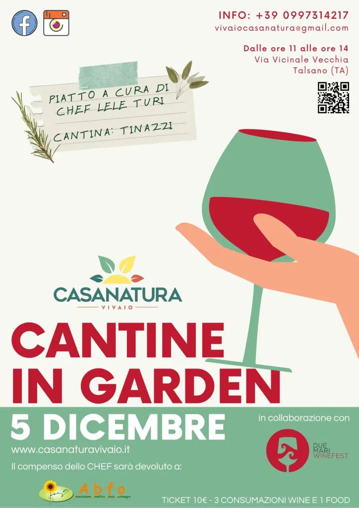 Natale Casanatura Cantine in Garden