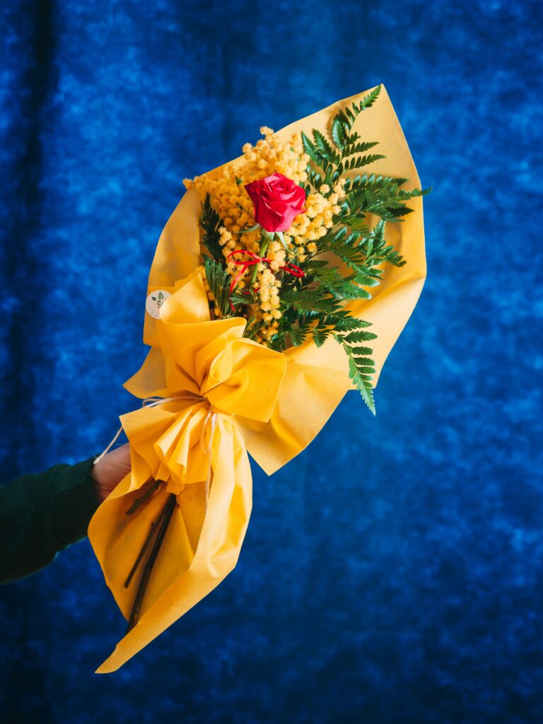 Mini bouquet in giallo